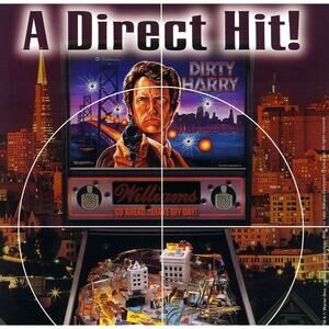 Dirty Harry Clint Eastwood Pinball FLYER Original Promo Artwork Vintage 1995